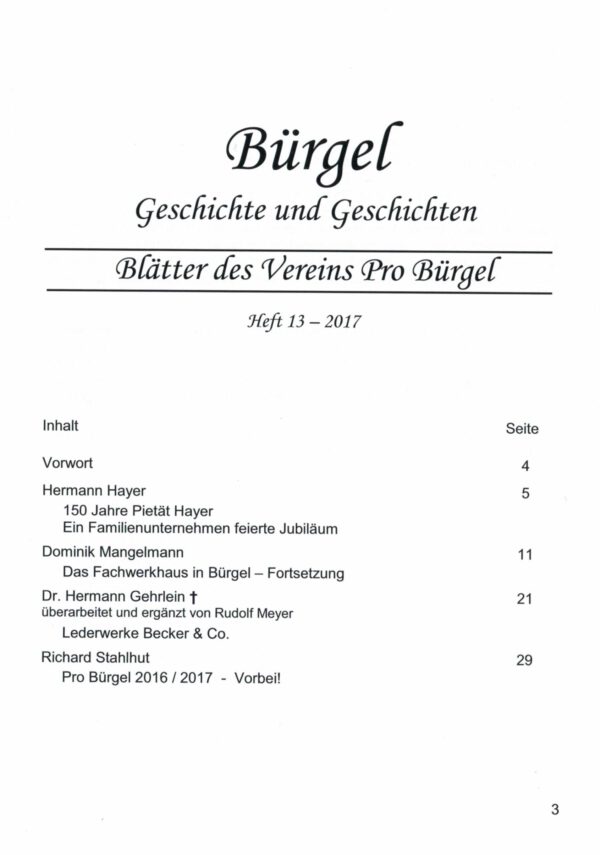 Bürgeler Heftchen Ausgabe 17 – Bild 2