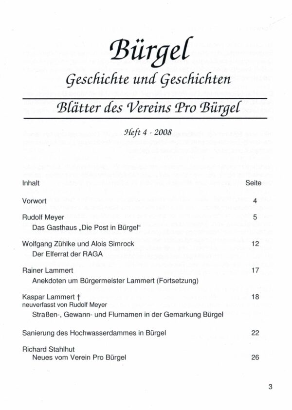 Bürgeler Heftchen Ausgabe 04